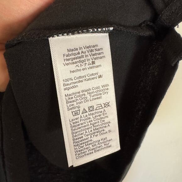 J.Crew Vintage Jersey Classic Fit V-Neck Tee WMNS S Black Short Sleeve Pullover - Picture 7 of 8